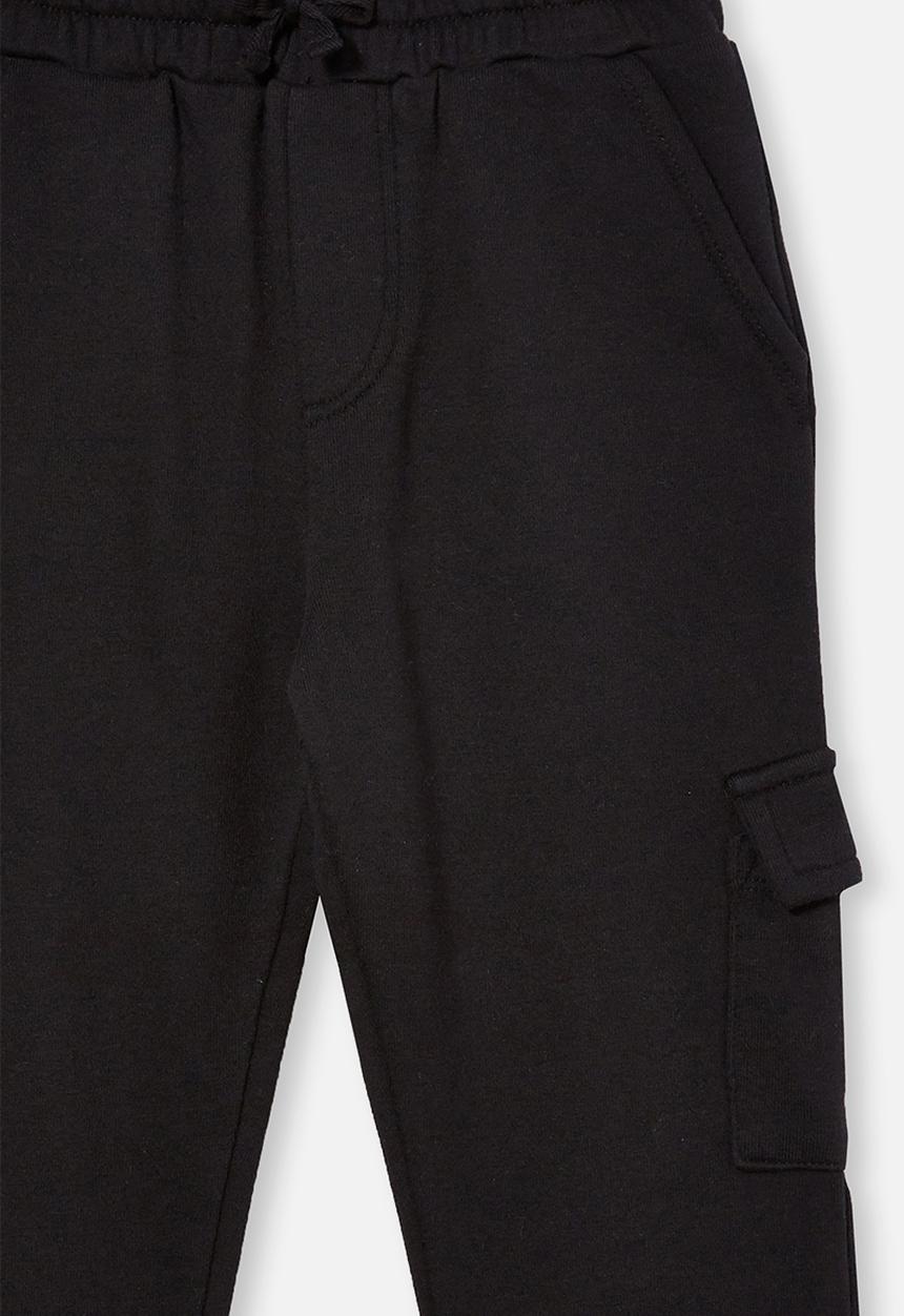 Cotton On - Cargo trackpant - black