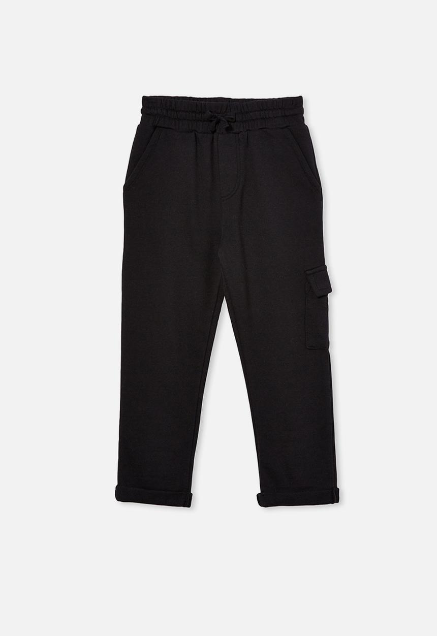 Cotton On - Cargo trackpant - black