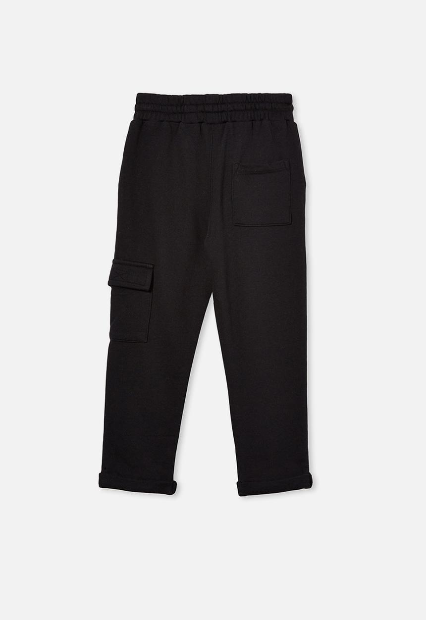 Cotton On - Cargo trackpant - black