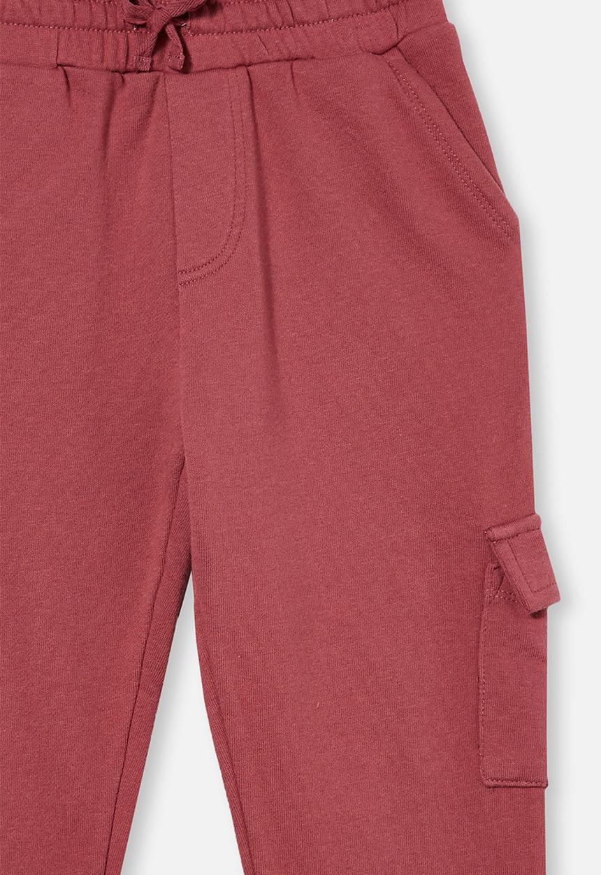 Cotton On - Cargo trackpant - red