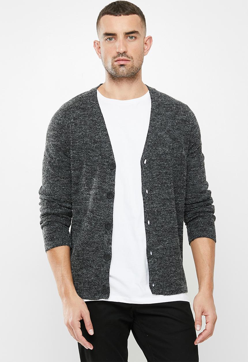Brave Soul - Oskar knitwear - jet black