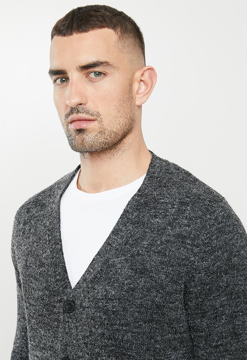 Brave Soul - Oskar knitwear - jet black