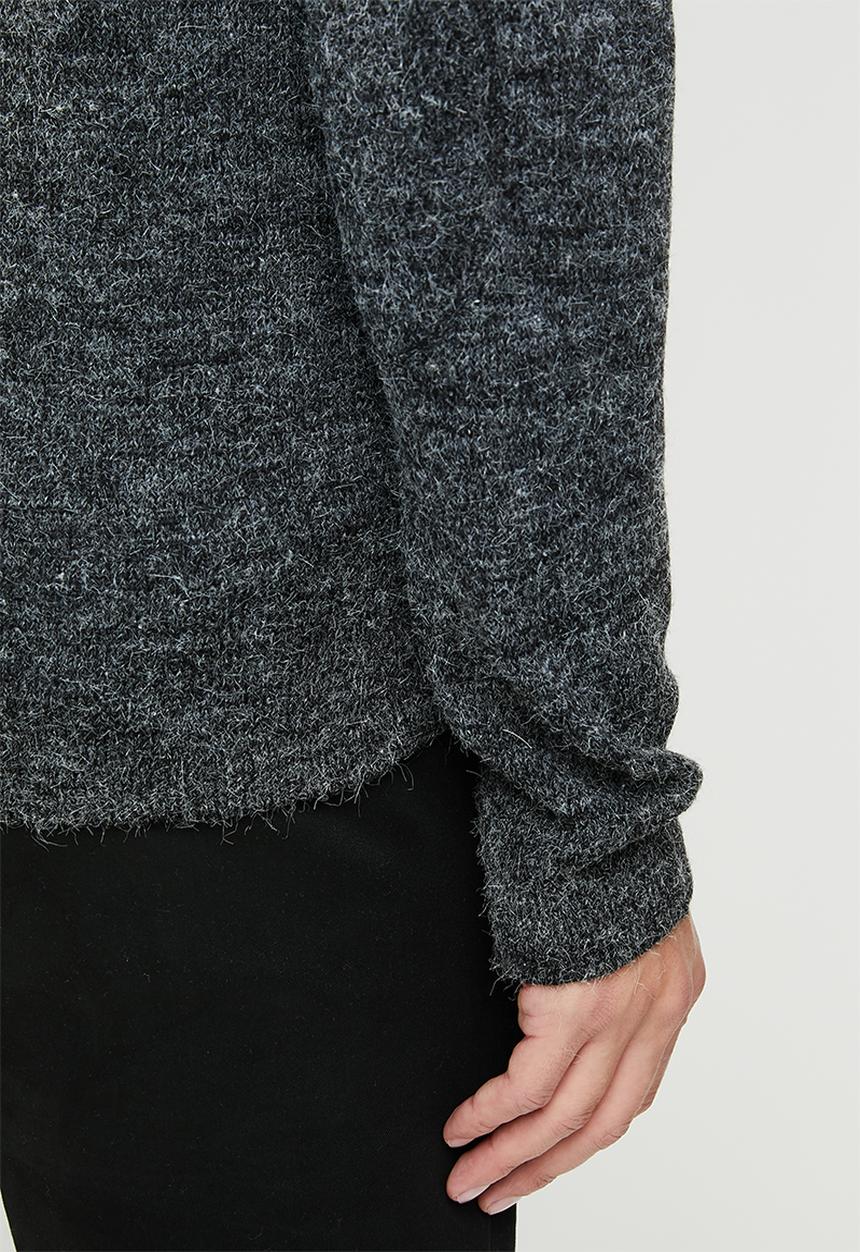 Brave Soul - Oskar knitwear - jet black