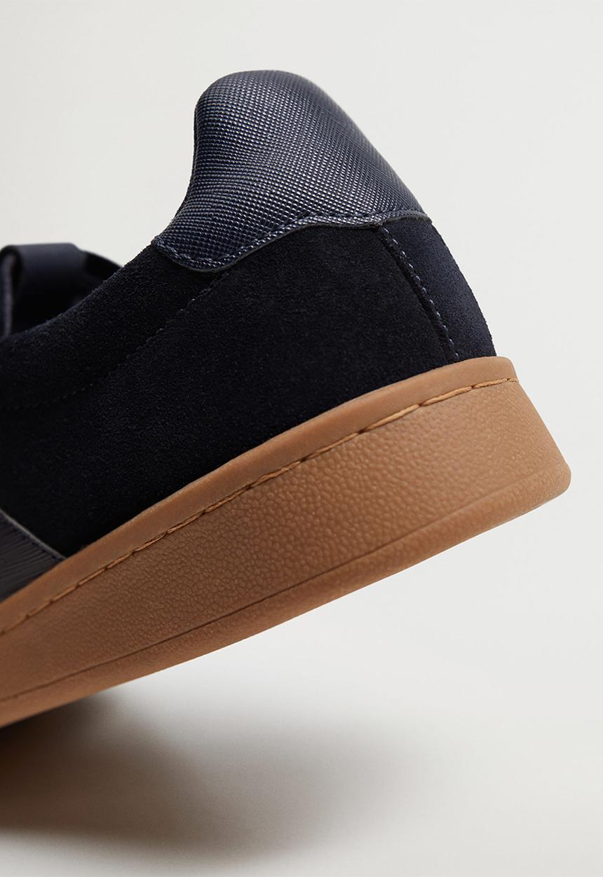 MANGO - Putxet leather sneaker - medium blue