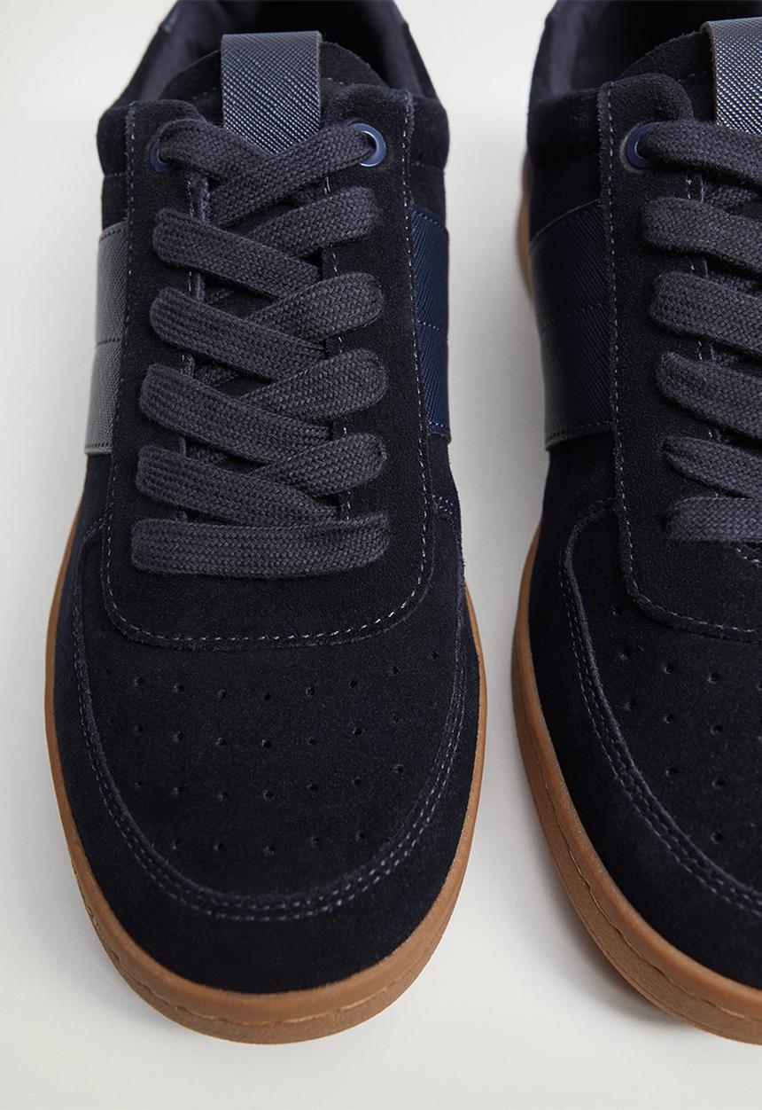 MANGO - Putxet leather sneaker - medium blue