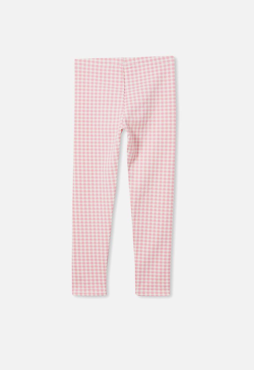 Cotton On - Fleece legging - marshmallow gingham