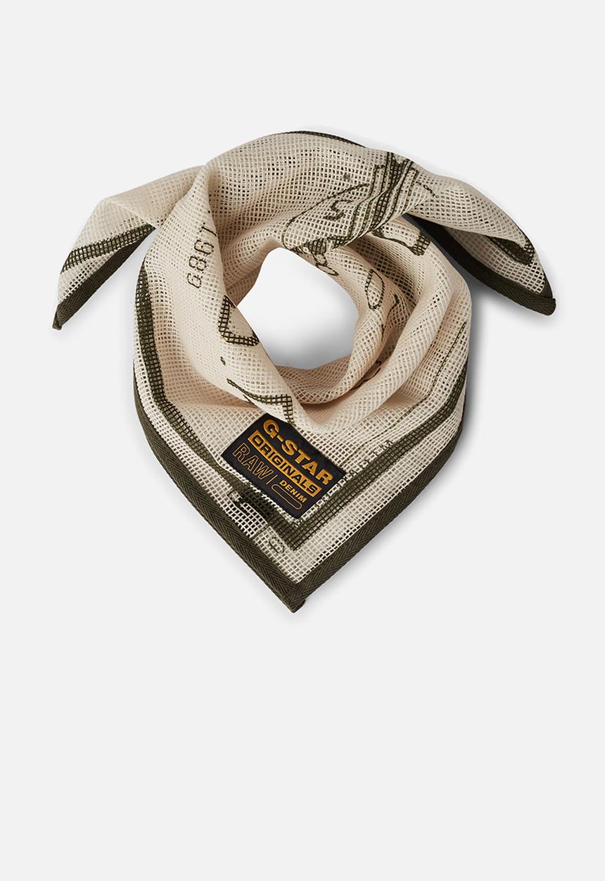 G-STAR - Bandana mesh scarf - whitebait extreme