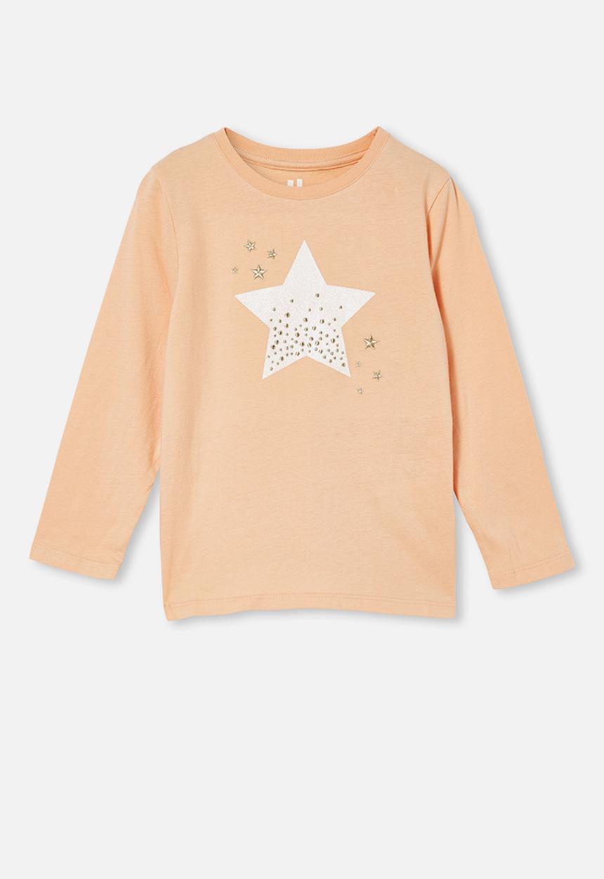 Cotton On - Penelope long sleeve tee - peach