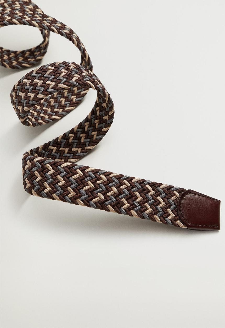 MANGO - Belt colors - brown