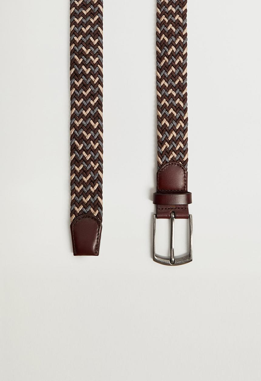 MANGO - Belt colors - brown