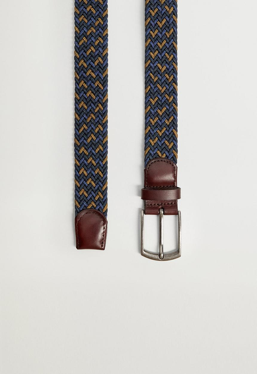 MANGO - Belt colors - blue