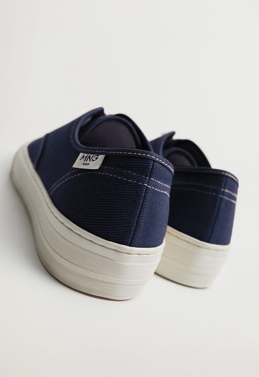 MANGO - Fabric sneaker - medium blue