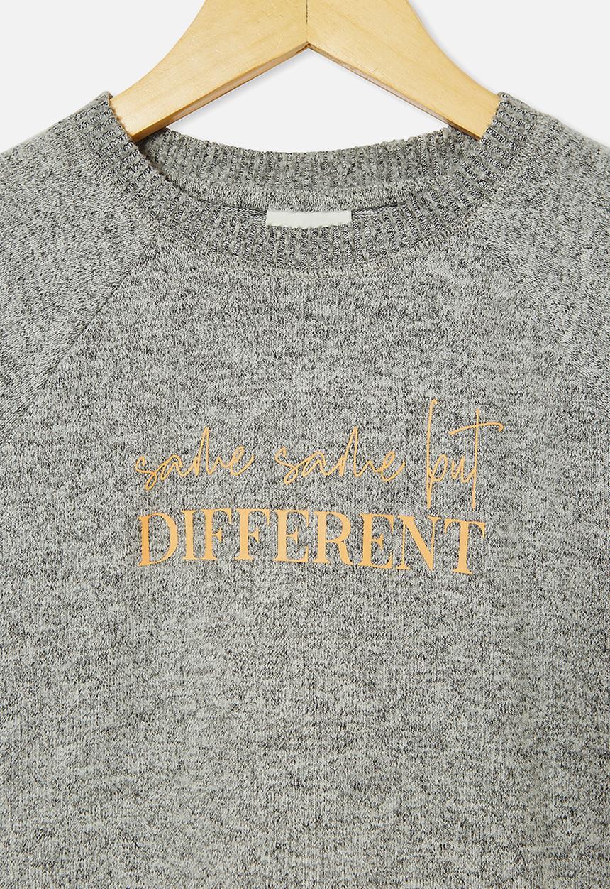 Cotton On - Super soft mila crew - grey marle