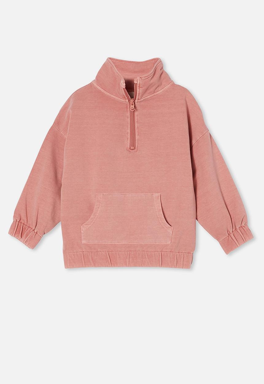 Cotton On - Angelica half zip jumper - earth clay