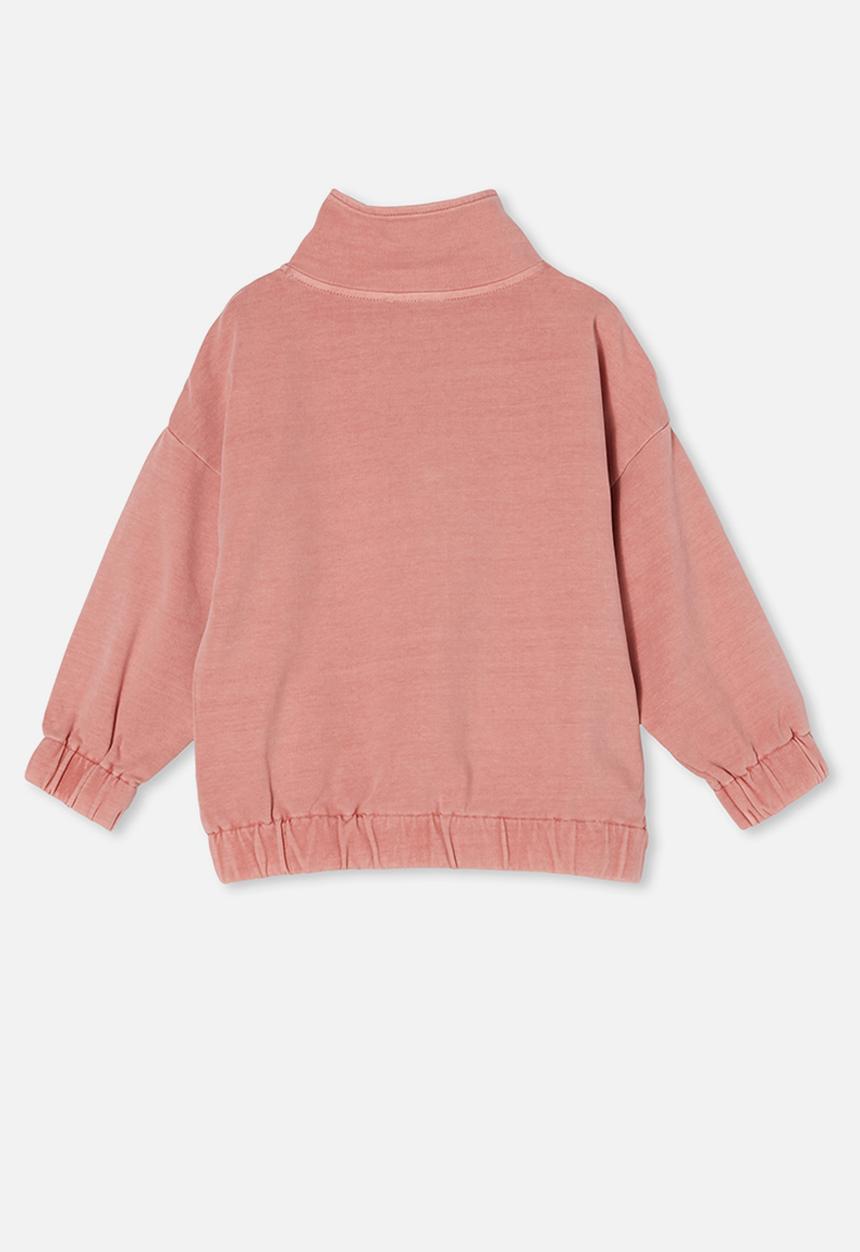 Cotton On - Angelica half zip jumper - earth clay
