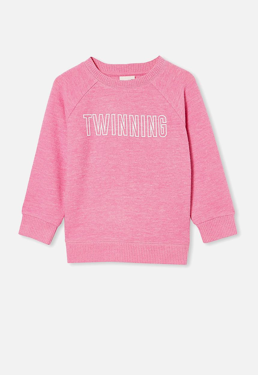 Cotton On - Super soft mila crew - pink gerbera marle