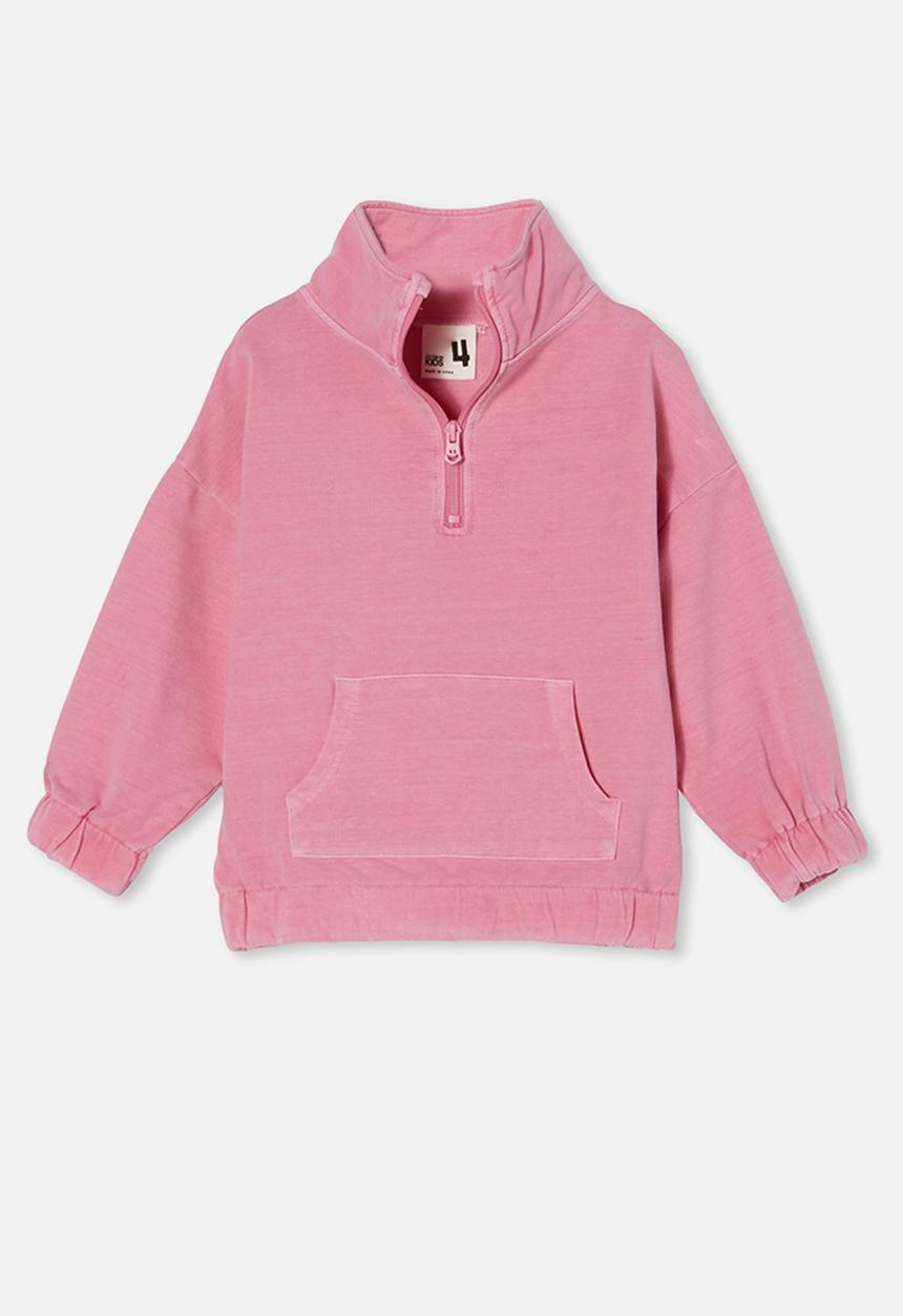 Cotton On - Angelica half zip jumper - pink 