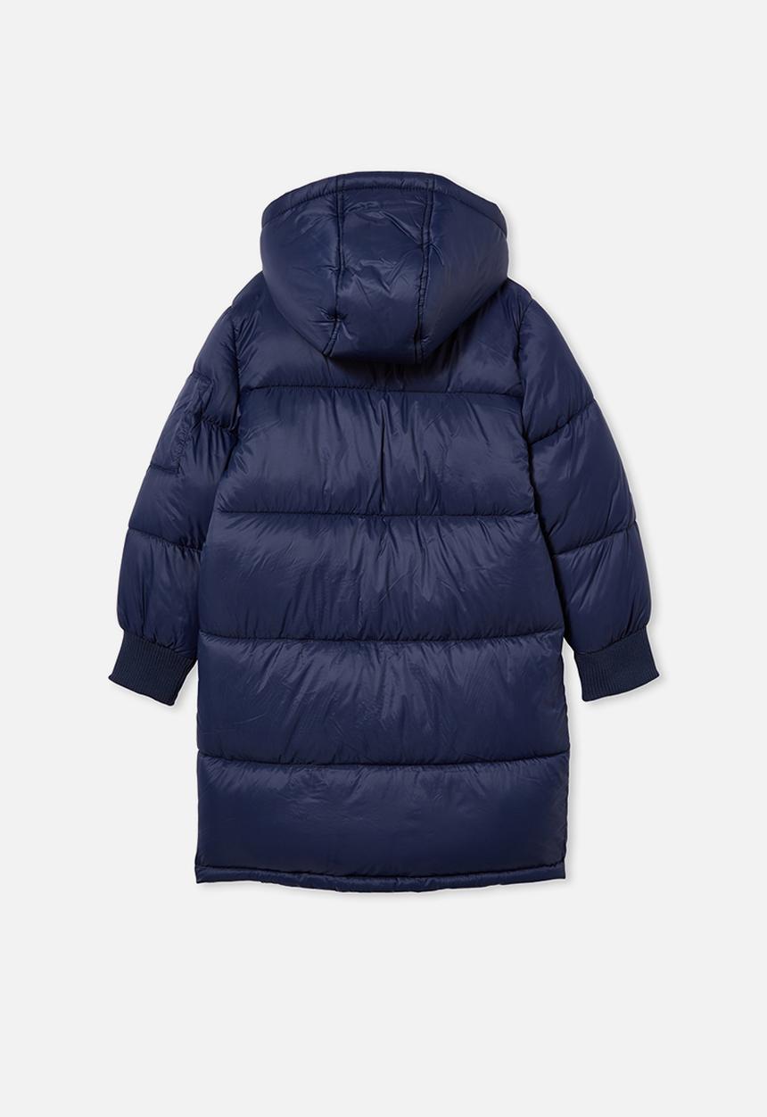 Cotton On - Finley longline puffer - navy