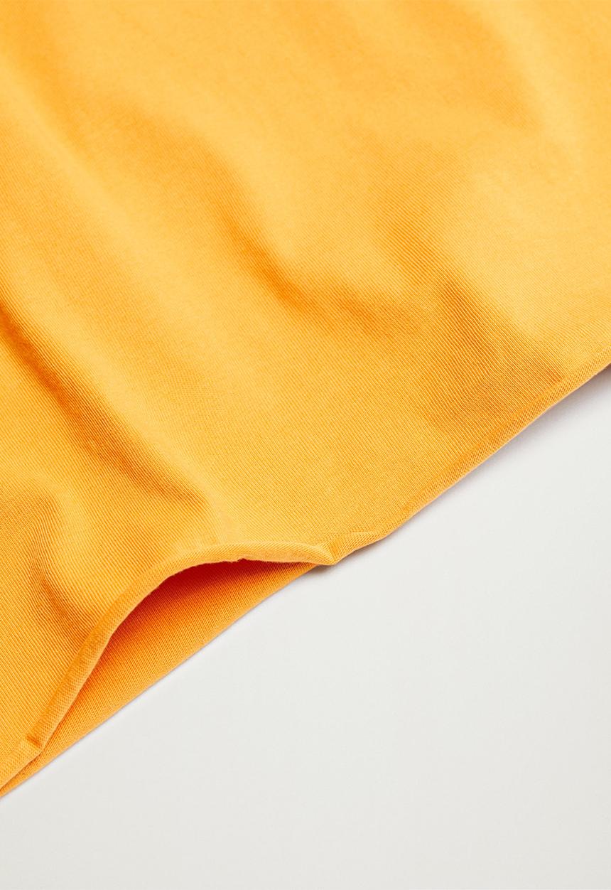 MANGO - Roll tee - medium yellow