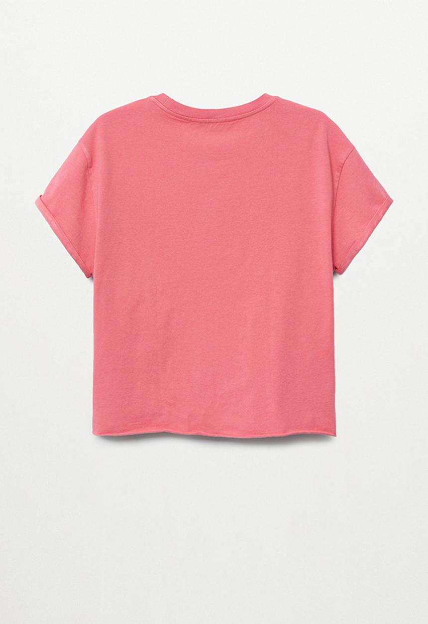 MANGO - Roll tee - pink