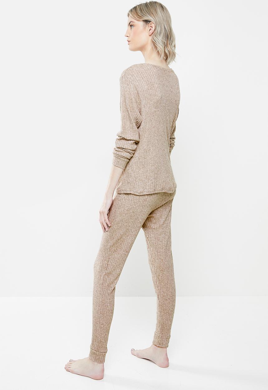 Superbalist - Sleep top & pants set - neutral