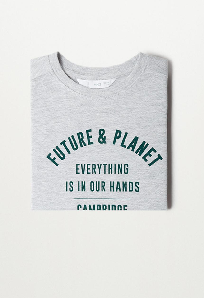MANGO - Planet short sleeve tee - medium grey