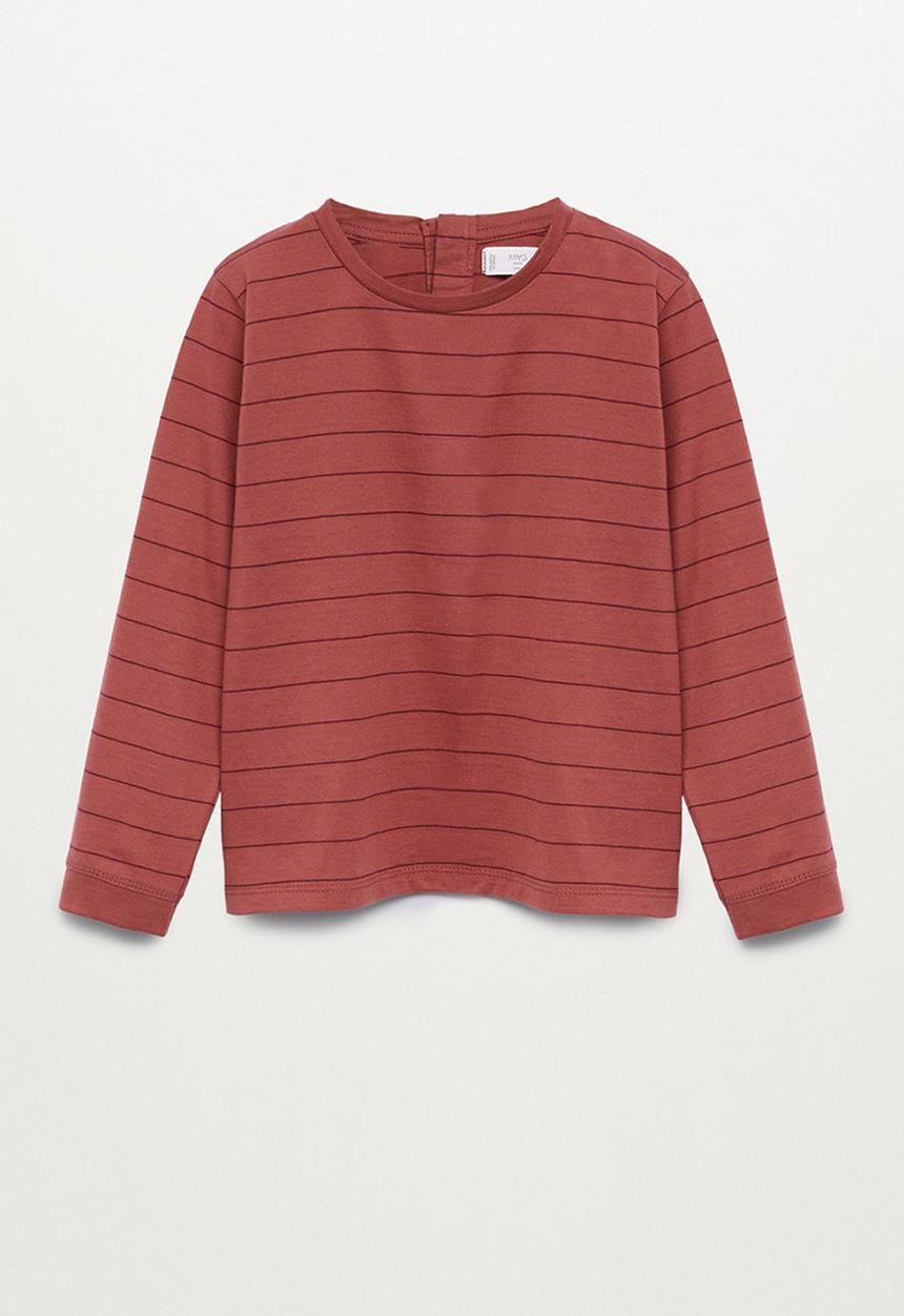 MANGO - Ibai long sleeve tee - dark red