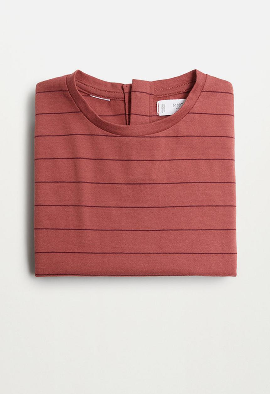 MANGO - Ibai long sleeve tee - dark red