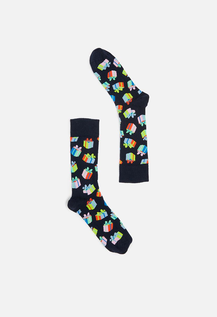 Happy Socks - 3 Pack happy birthday socks gift set - multi