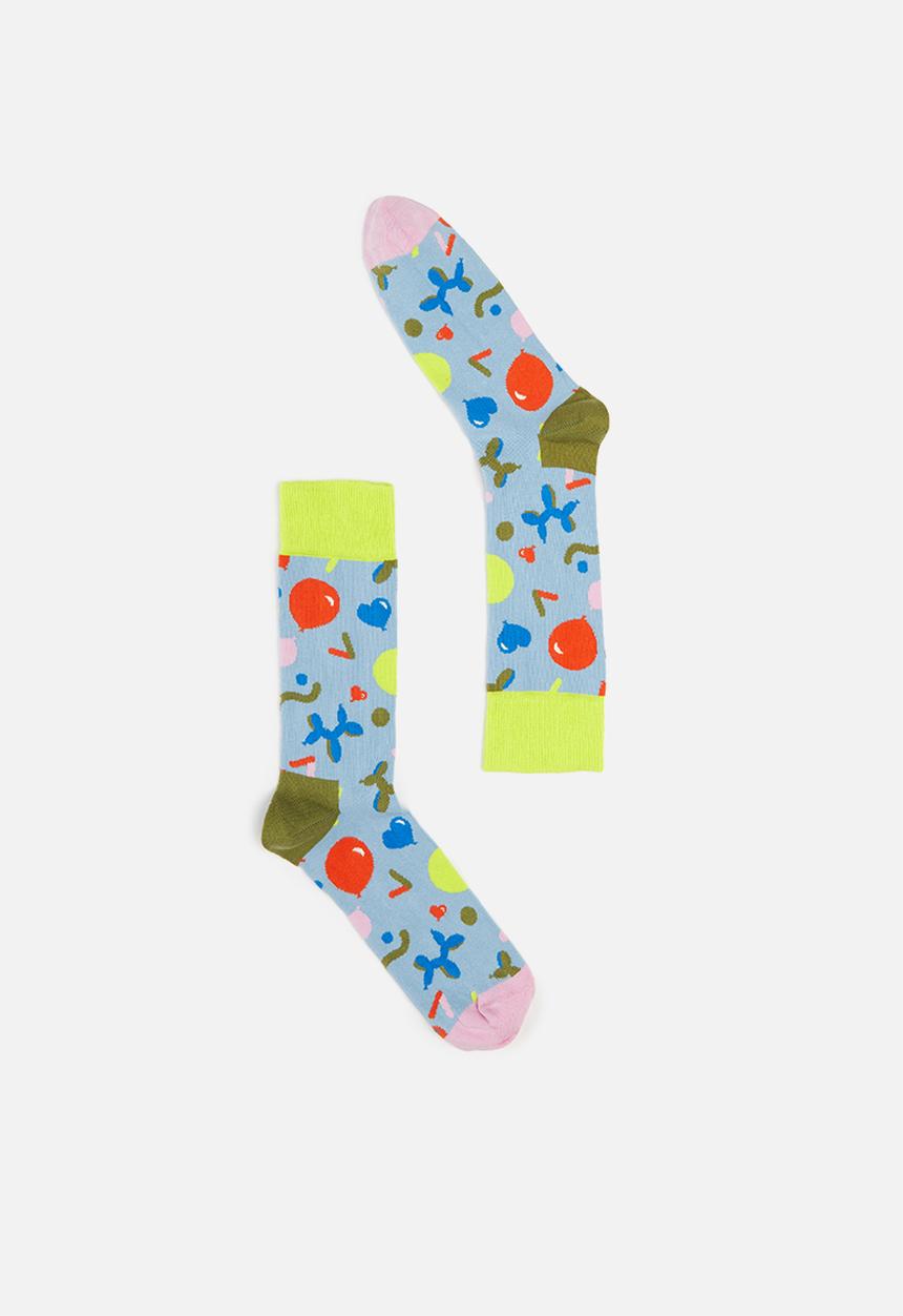 Happy Socks - 3 Pack happy birthday socks gift set - multi
