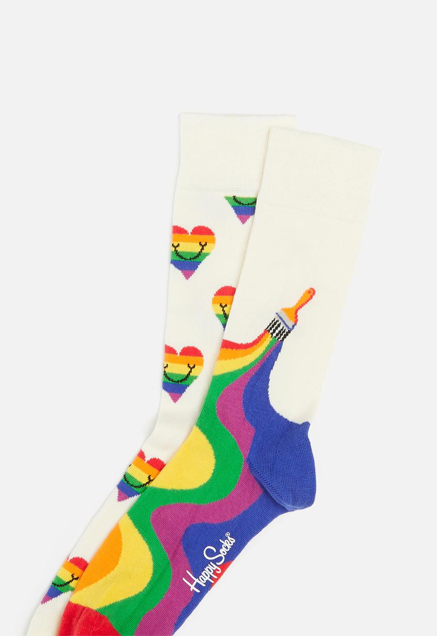 Happy Socks - 2-Pack pride socks gift set - multi