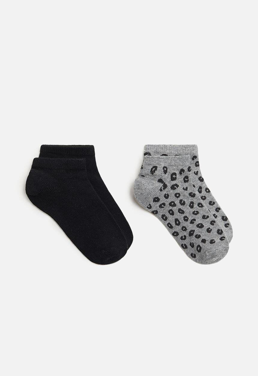 MANGO - Cora socks - black & grey 