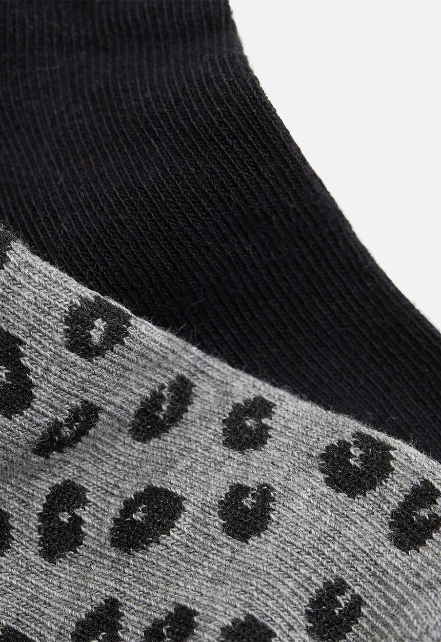 MANGO - Cora socks - black & grey 