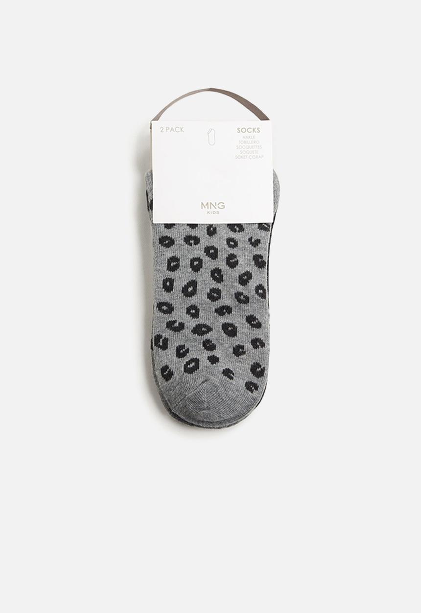 MANGO - Cora socks - black & grey 