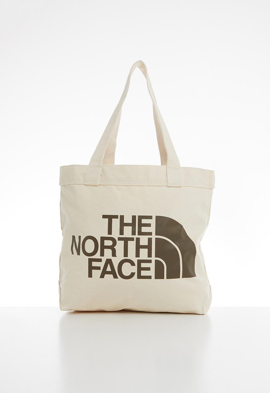 The North Face - Cotton tote - weimaraner brown large logo print