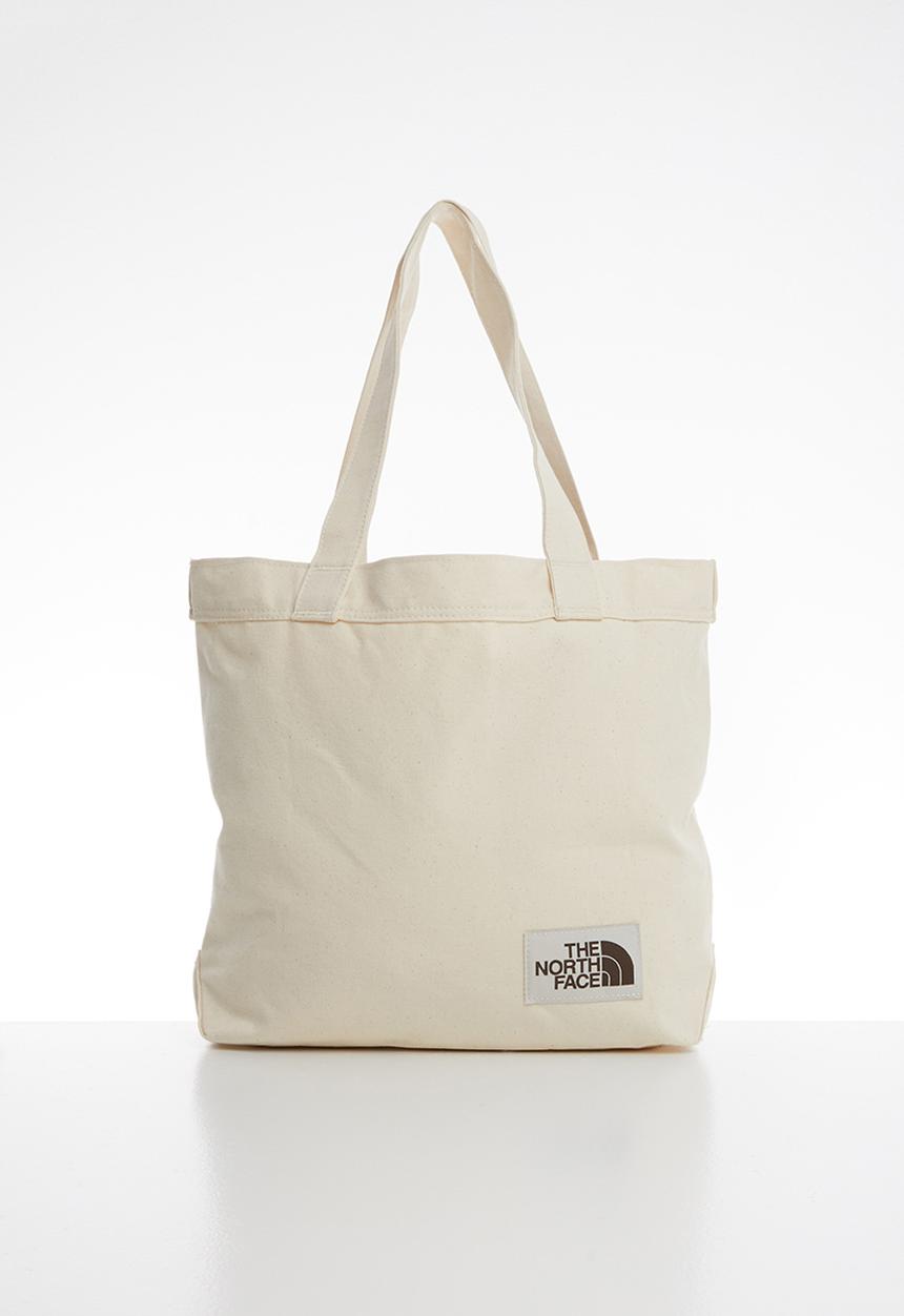 The North Face - Cotton tote - weimaraner brown large logo print