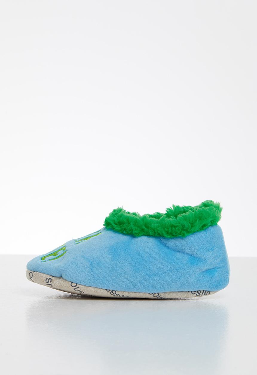 snoozies!® - Dinosaur slippers - blue & green