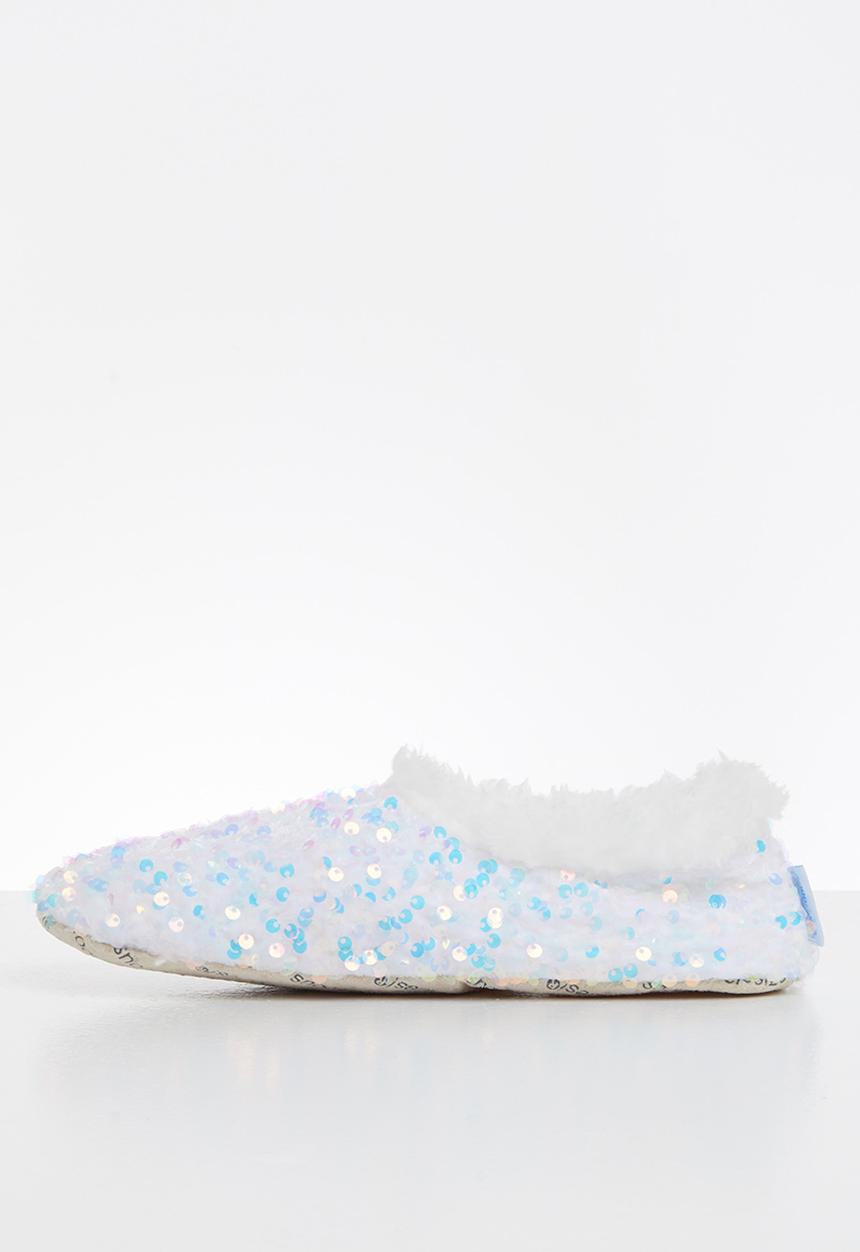 snoozies!® - Bling slipper - white