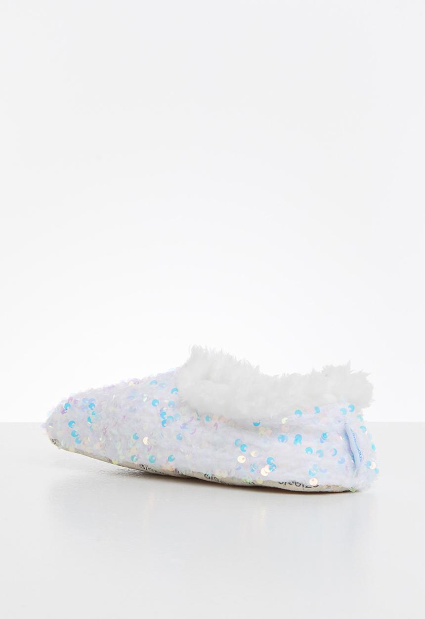 snoozies!® - Bling slipper - white