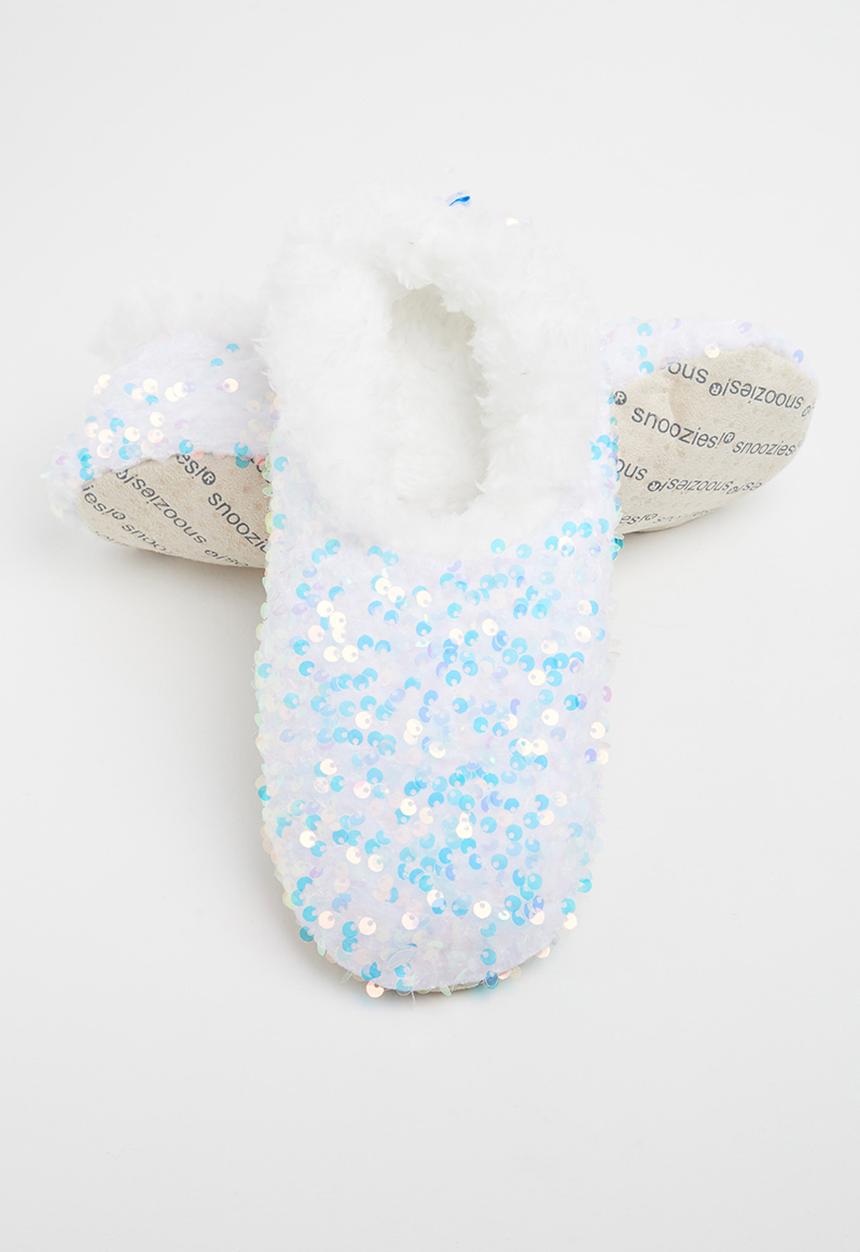 snoozies!® - Bling slipper - white