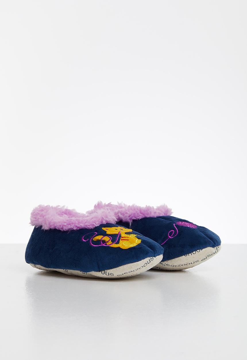 snoozies!® - Cat with ball of wool - navy