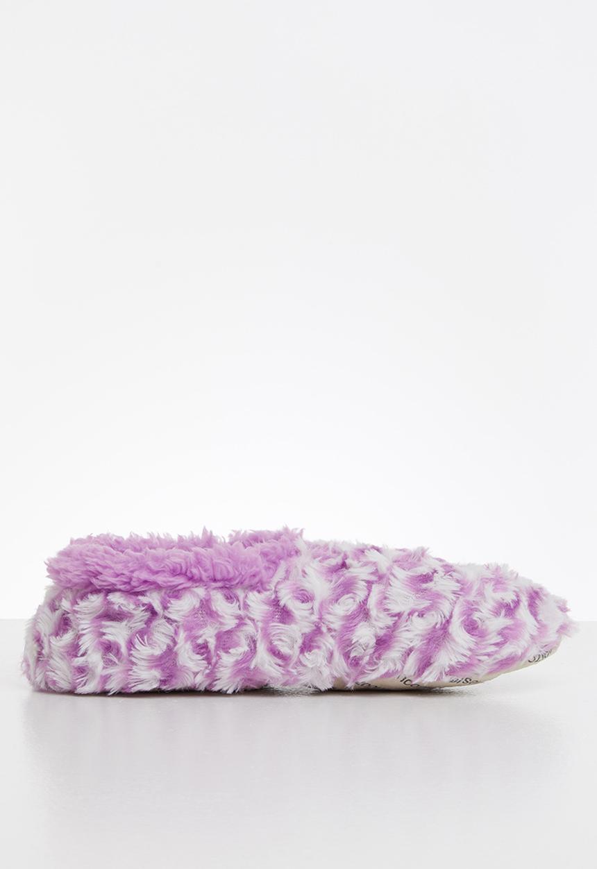 snoozies!® - Wiggly stripes slipper - purple