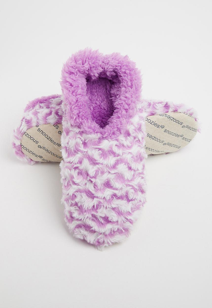 snoozies!® - Wiggly stripes slipper - purple