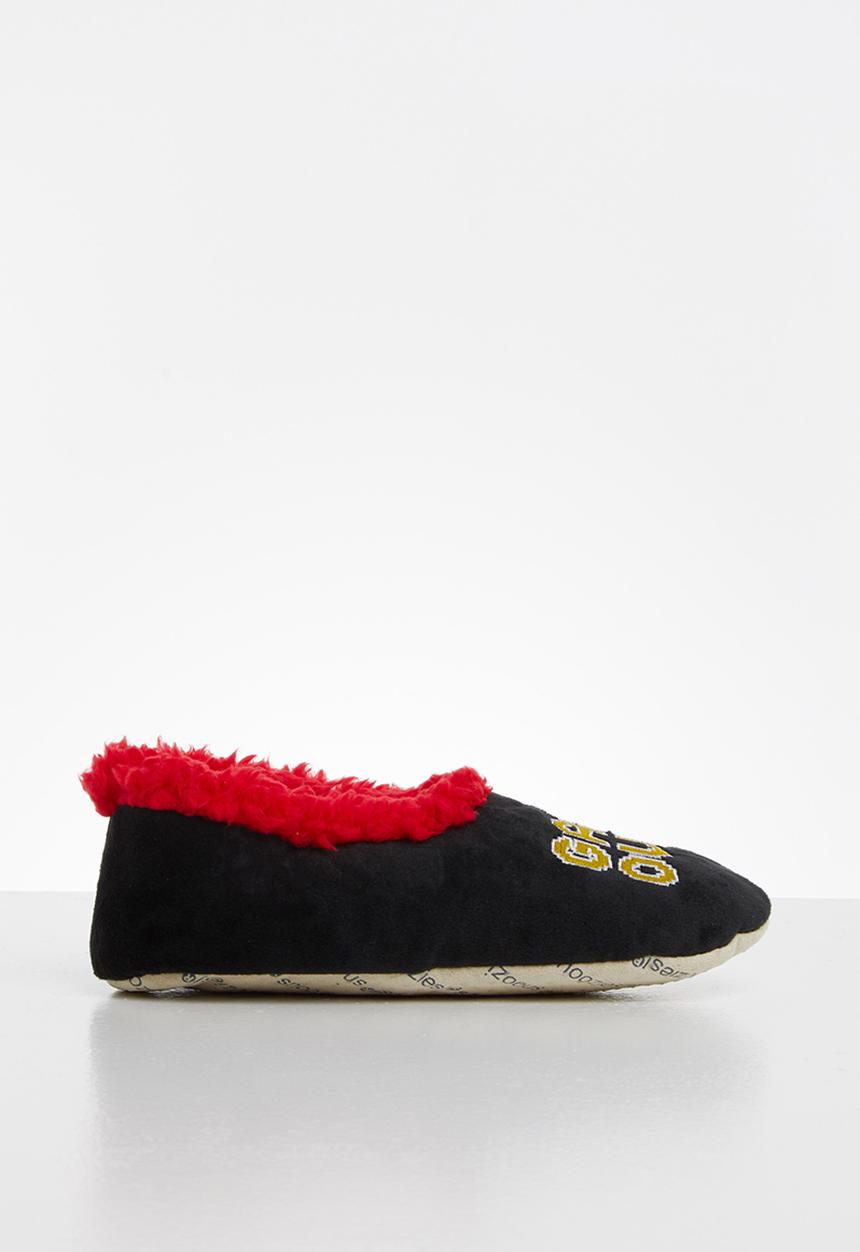 snoozies!® - Boys game over slippers - black