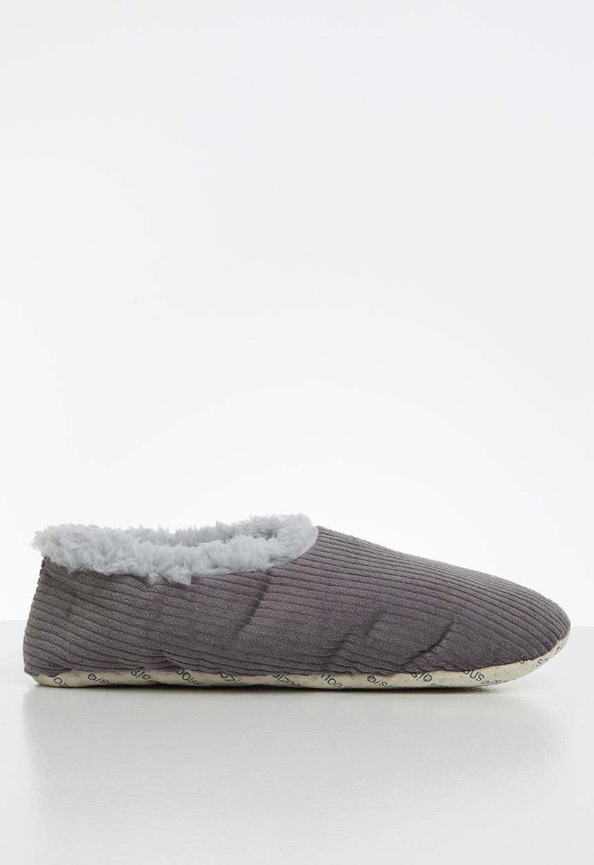 snoozies!® - Corduroy & two tone - grey