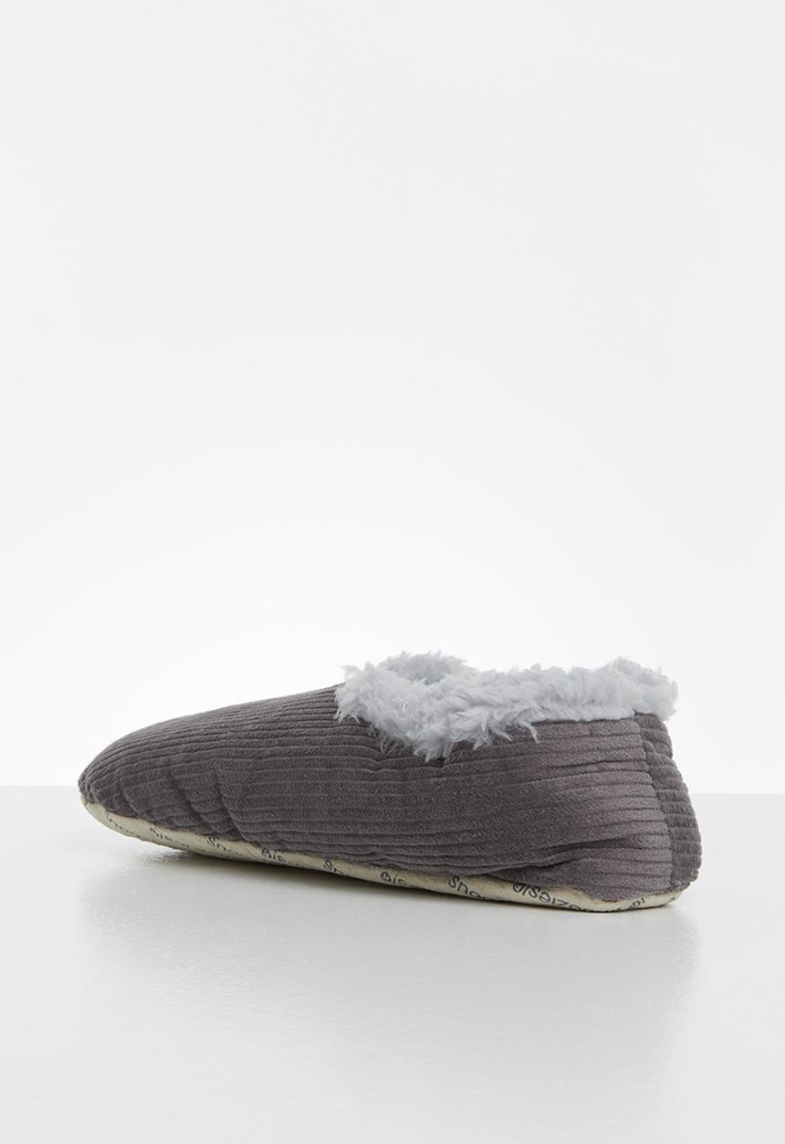 snoozies!® - Corduroy & two tone - grey