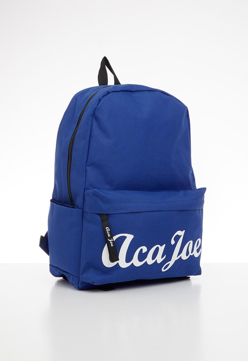 Aca Joe - Mens aca joe printed backpack - blue