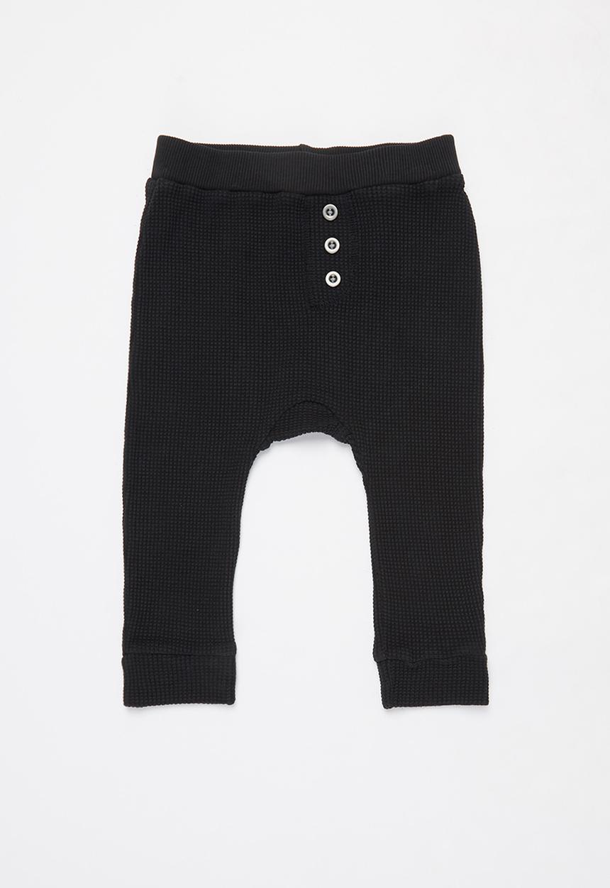 Cotton On - The waffle pant - black