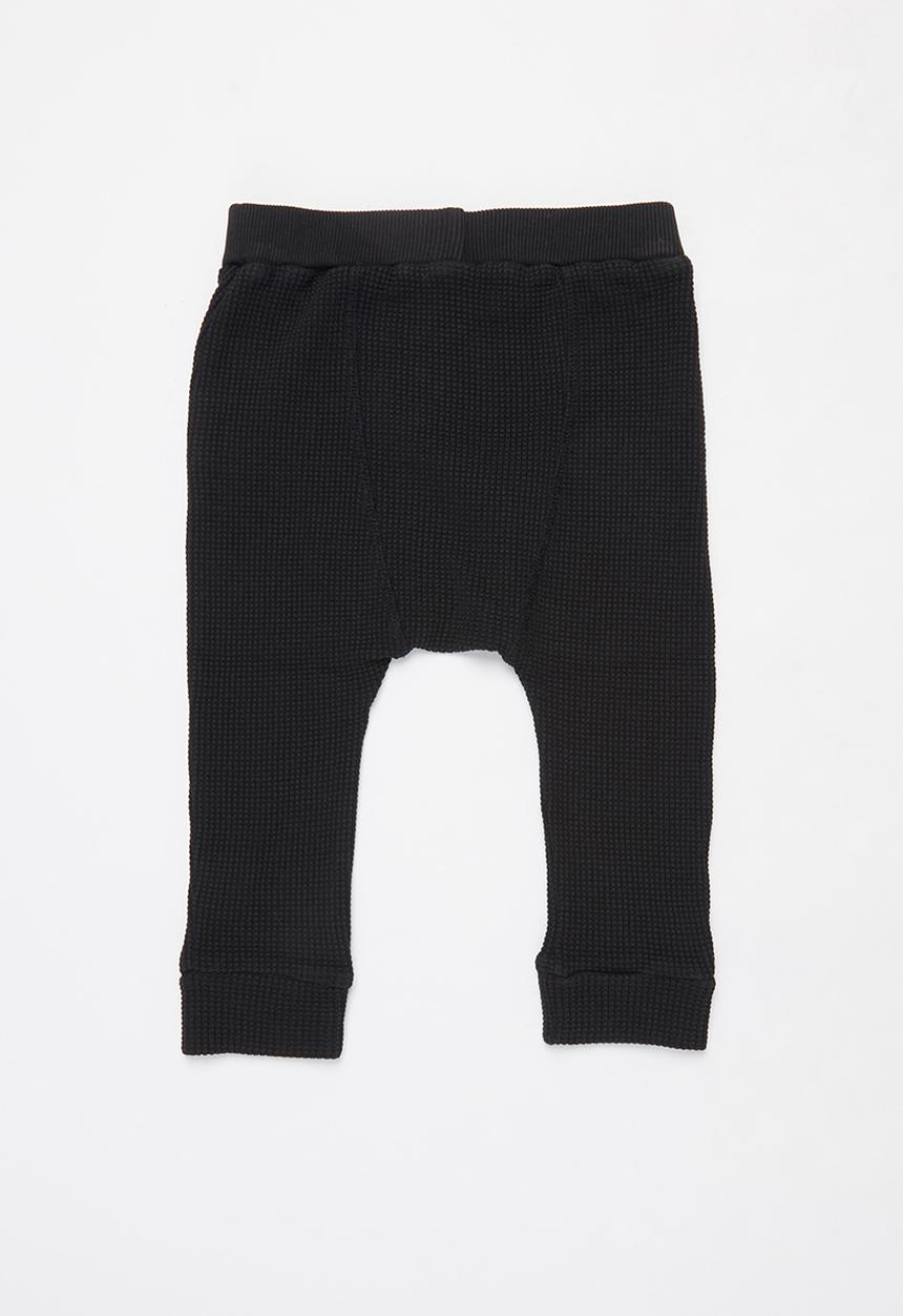 Cotton On - The waffle pant - black