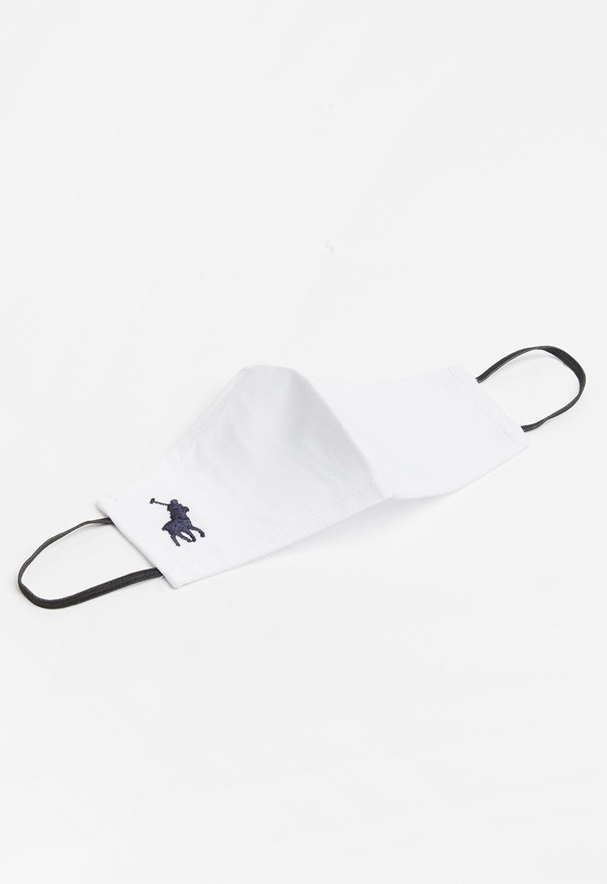 POLO - Kids polo branded mask - white